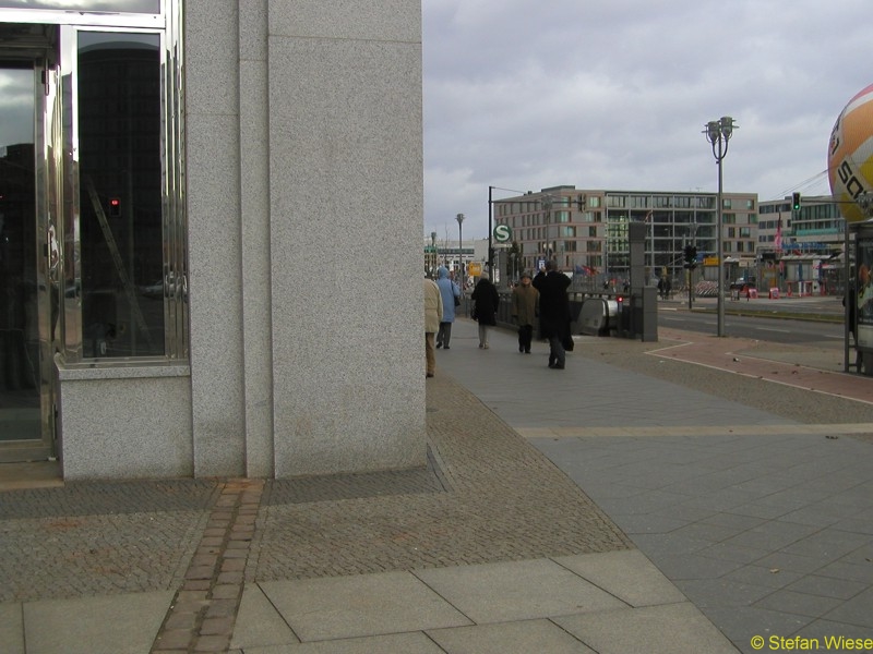 Berlin: Mauerverlauf von 2004 (Berliner Mauerverlauf am Potsdamer Platz)