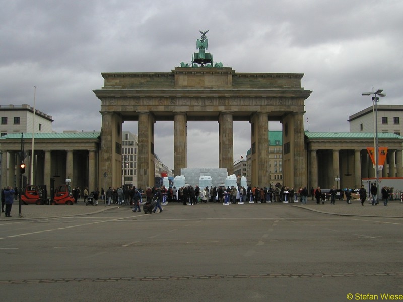 Berlin: Mauerverlauf von 2004 (Berliner Mauerverlauf am Brandenburger Tor)