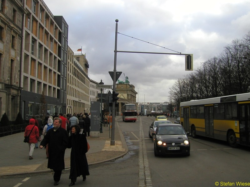 Berlin: Mauerverlauf von 2004 (Berliner Mauerverlauf am Reichstag)