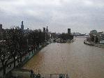 Koeln: Hochwasser Jan 2003 (Blick ueber den Rhein)